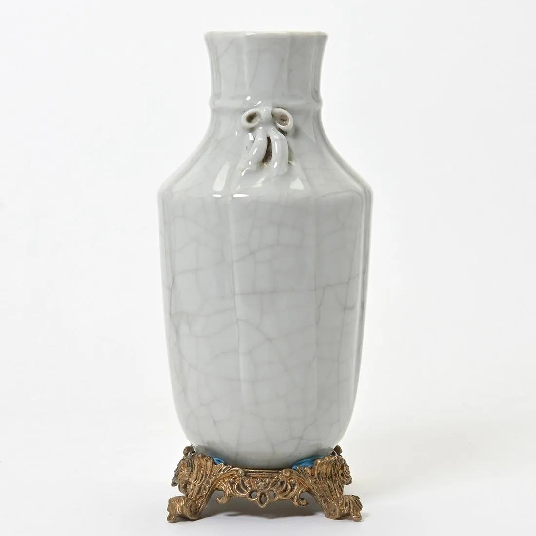 A Rare Chinese Inscribed Guan-Type Vase (1 of 3)