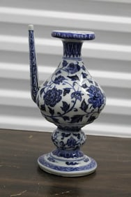 Chinese Blue and White Porcelain Ewer