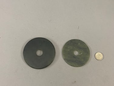 Two jade discs