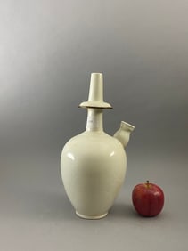 Chinese Song Dynasty White Porcelain style Net Bottle