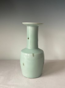 Chinese Song Dynasty Longquan Kiln brown glazed porcelain vase with a flared mouth