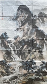 Chinese ink painting on paper Master FuBaoShi, Landscape