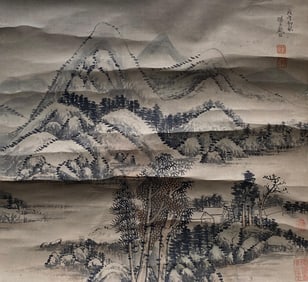 Chinese ink painting on scroll Master DaiXi