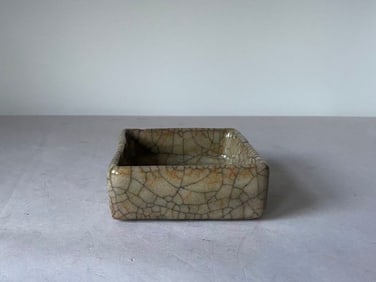 Chinese Ge Kiln Square porcelain Washbasin