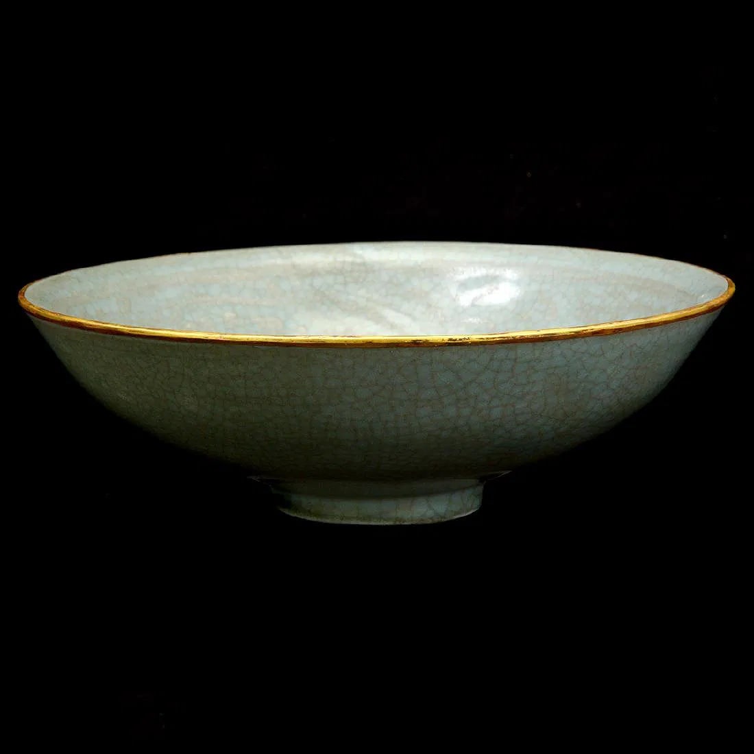 Chinese Longquan Guan Type Molded Lotus Bowl. (1 of 4)