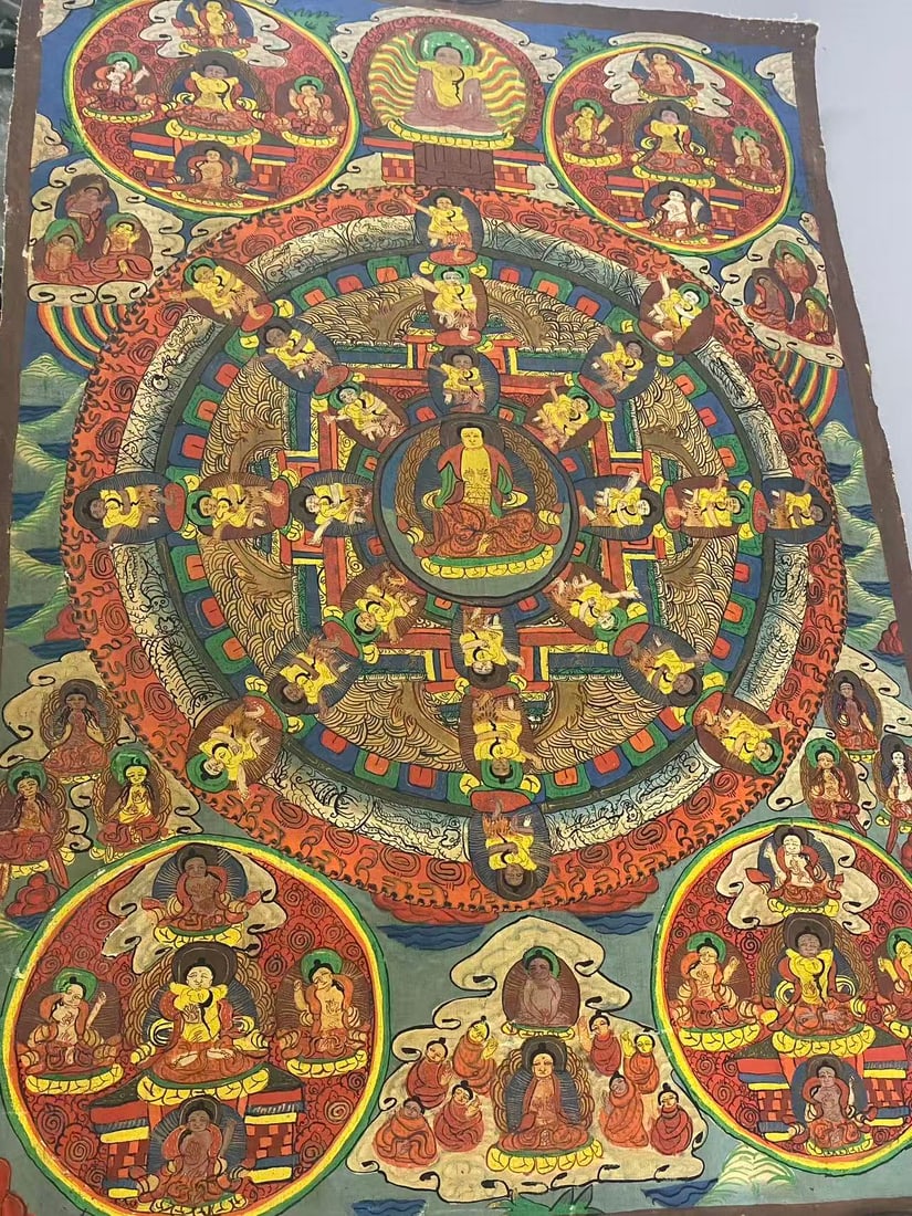 Chinese Asian Tangka buddha religious (1 of 1)