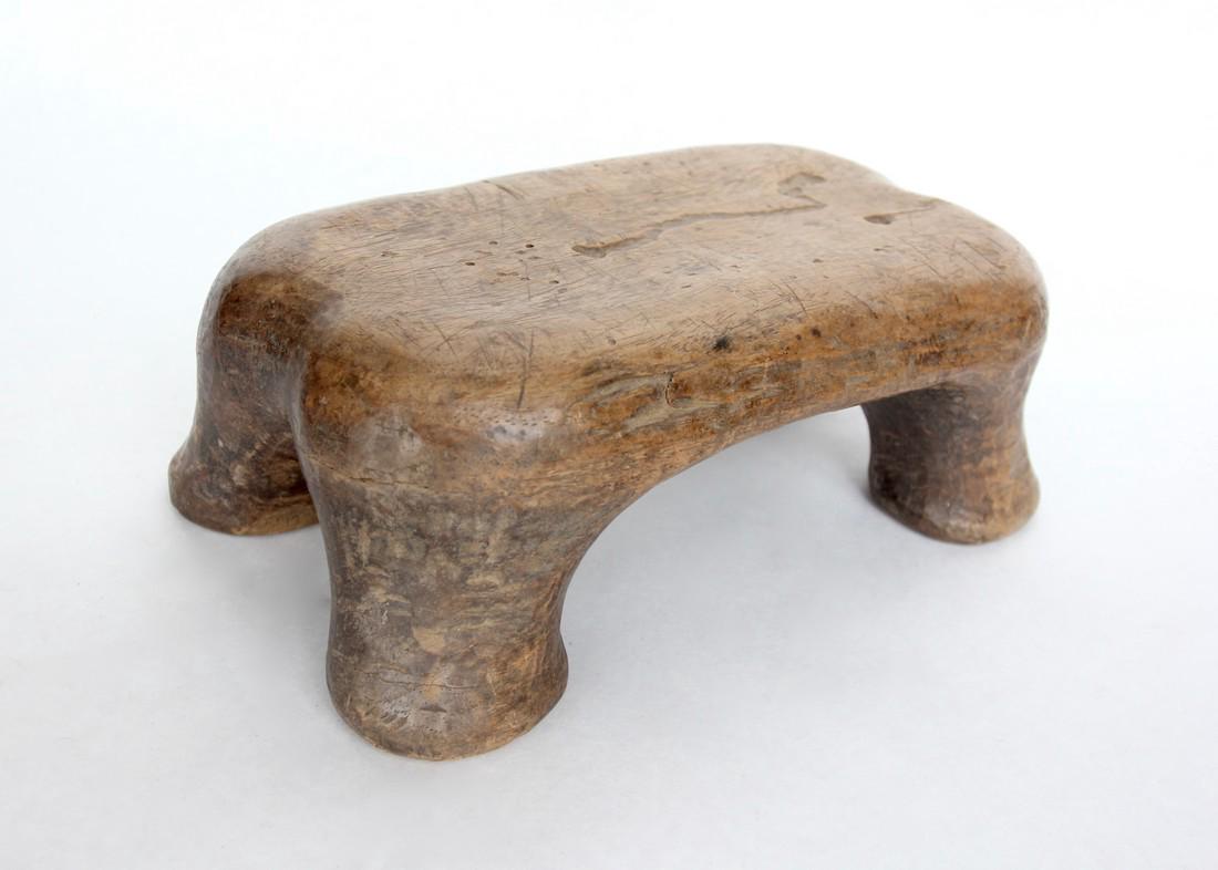 West African 4 Legged Stool, Zoomorphic Shape (1 of 3)