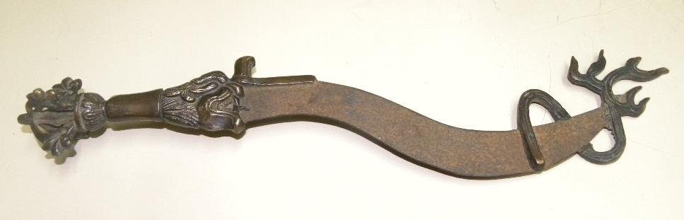 ANTIQUE SWORD SMALL BRONZE/BRASS /IRON  FIGURES (1 of 10)