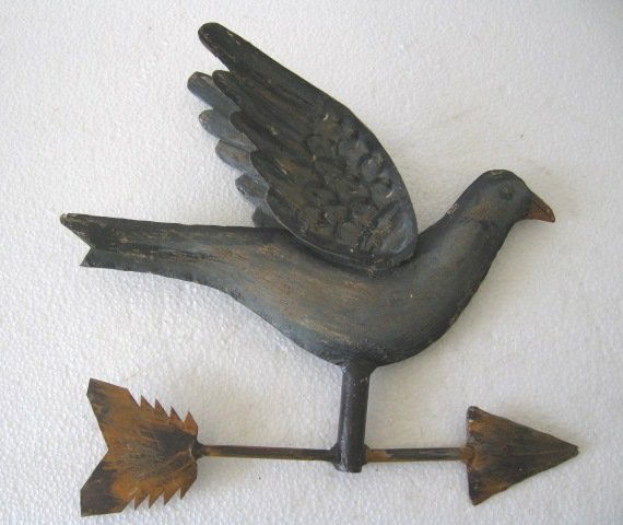 Iron Dove Weather Vane Embossed (1 of 5)