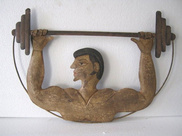 Gymnasium Iron Cutout Trade Display Sign (1 of 7)