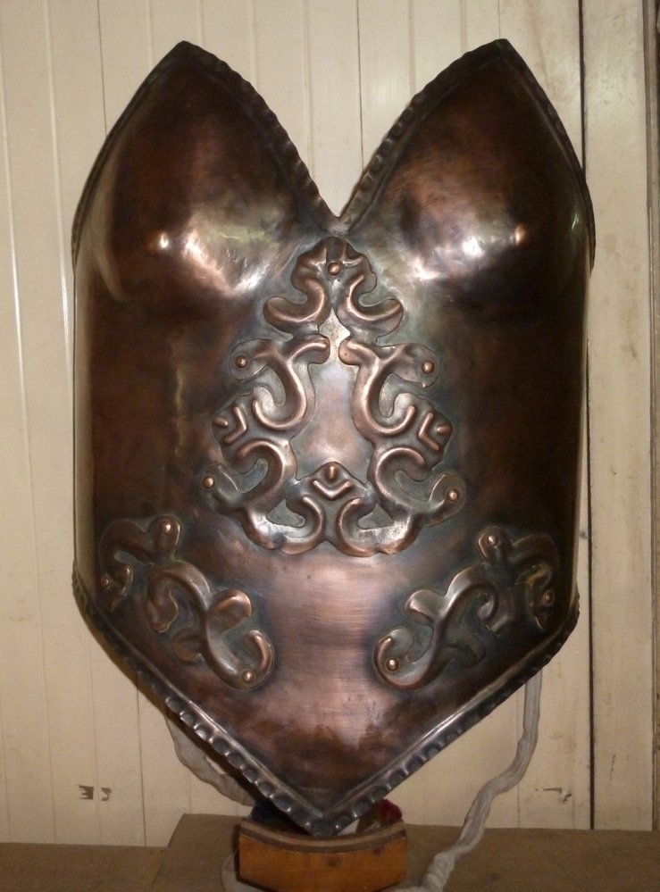 WOMEN MILITARY CHEST PLATE WEARABLE COPPER PLATED (1 of 10)