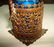 BEAUTIFUL ANTIQUE PERFUME BOTTLE ORMOLU FILIGREE. - 3