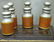 ANTIQUE 4 WOOD BOTTLE WOODEN BRASS FIT PERFUME BOX - 3