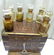 Original Antique Hand Crafted Wooden Perfume Bottle Box