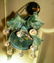 RARE 19 c. UNUSUAL 4 BEAR HEAD CANDLE STAND - 6