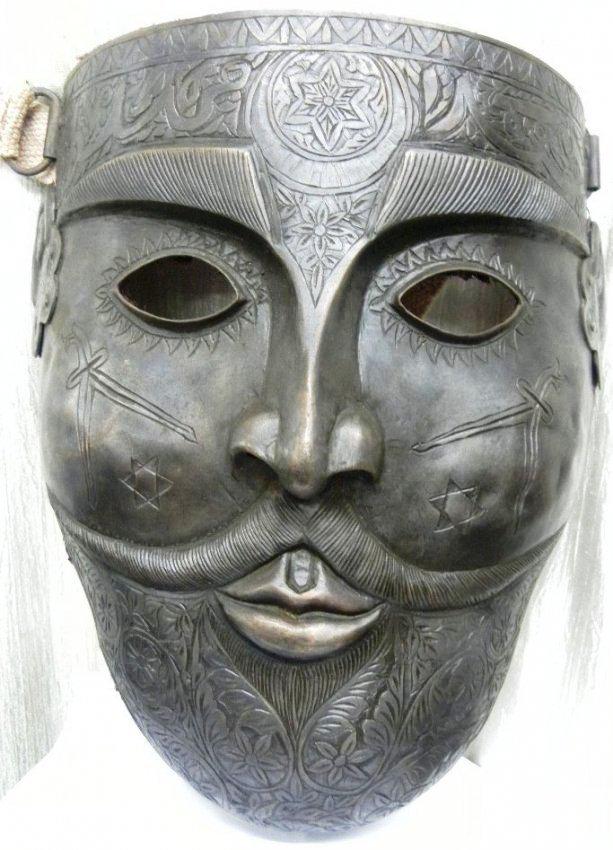 MASTERPIECE TURKISH WARRIOR MASK ISLAMIC STAR & SULEYM (1 of 10)