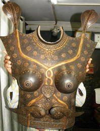 INCRECIBLE FEMALE WARRIOR CUIRASS CHEST PLATES SNAKE