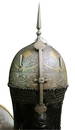 AMAZING PERSIAN WARRIOR HELMET (KULAH KHUD ) ARABIC INSCRIPTION ENTIRE SURFACE FLORAL ENGRAVING
