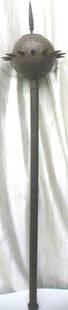 SIKH ASIAN WARRIOR HELMET SILVER MELON CUT SLIDING NASAL GUARD: Province : Asian. .Make : Made of hand forged steel , hand hammered and chiseled silver plated melon cut shape.Nasal guard is sliding and adjustable. Two plume holder. Top of helmet has pipe shape . T