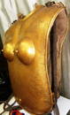 ARMOR MUSEUM LEVEL FEMALE WARRIOR CHEST PLATE BOTH SIDES FIGURES FLYING HORSE