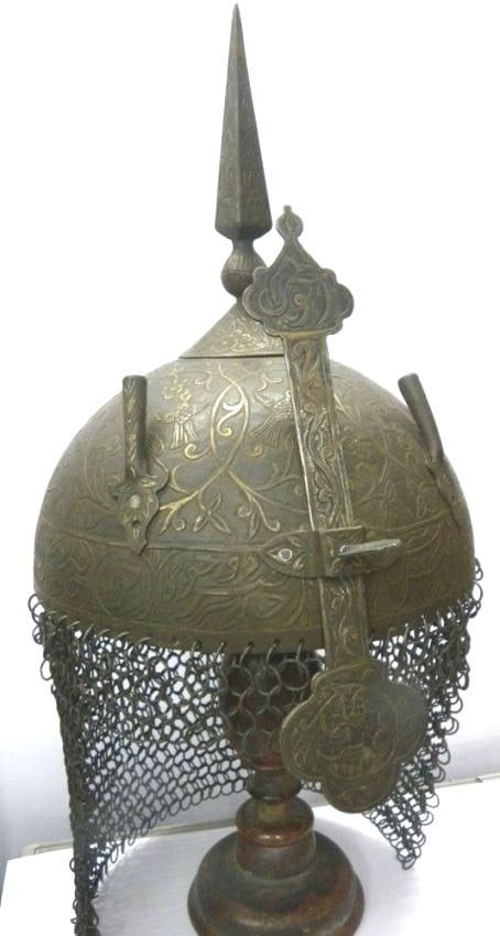 ARMOR MUSEUM LEVEL FRENCH STYLE WARRIOR HELMET SKULL CHISELED BIRDS GRAPES TENDRIL (1 of 9)