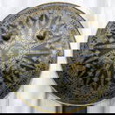 ARMOR MUSEUM LEVEL PERSIAN STYLE MILITARY WARRIOR SHIELD SUN FIG. RAYS & ARABIC CALLIGRAPHY