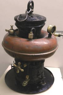 ANTIQUE GERMAN PRESSURE TYPE KEROSENE LAMP 200 CANDEL POWER HANGING LAMP USED IN WORLD WAR 2ND: rare incredible pressure type hanging kerosene operated lamp German made .Has brass pressure gauge with signature, the bottom cover has Petromax signature with album And plated. This lamp is rarest as