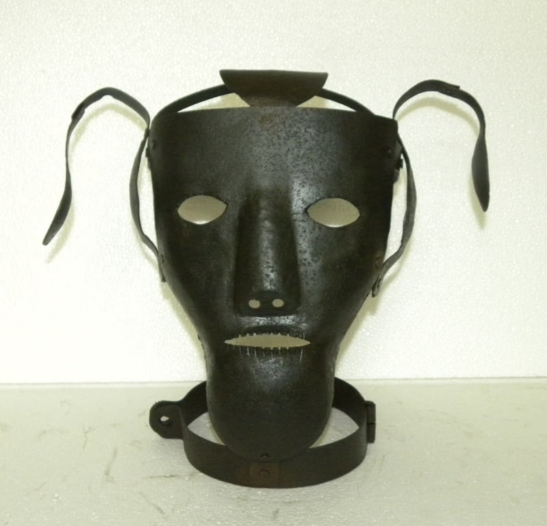 RARE PUNISHMENT MASK 2 LONG EARS HAND FROGED STEEL (1 of 9)