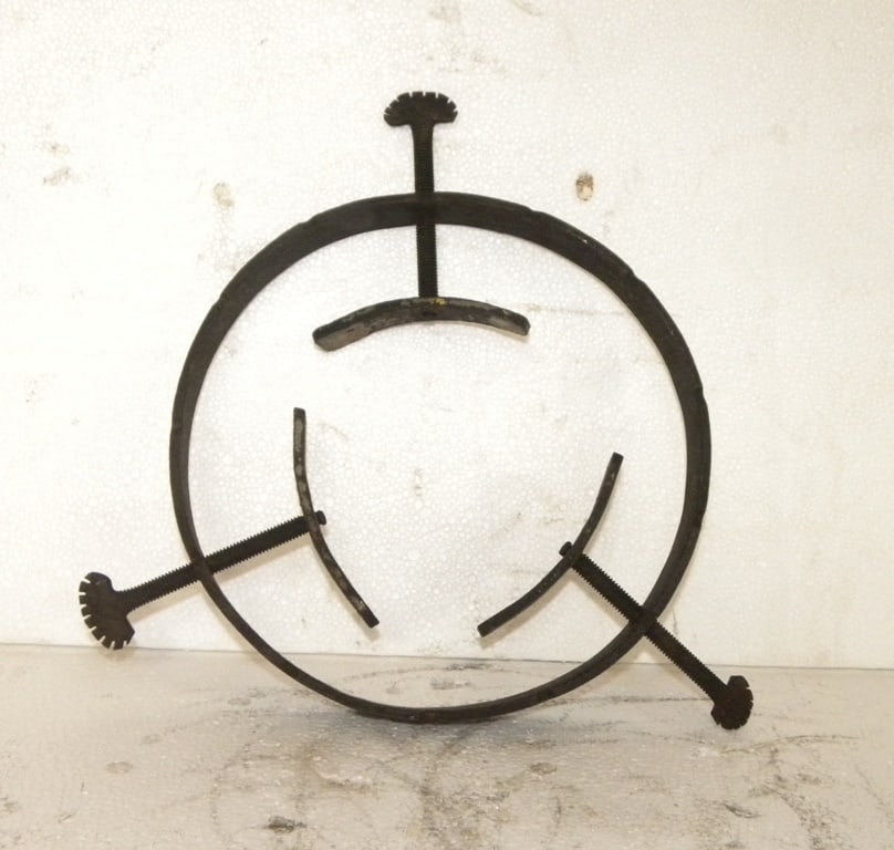 TORTURE NECK COLLAR STOPS BREATHING PLATES HAND FORGED STEEL (1 of 5)