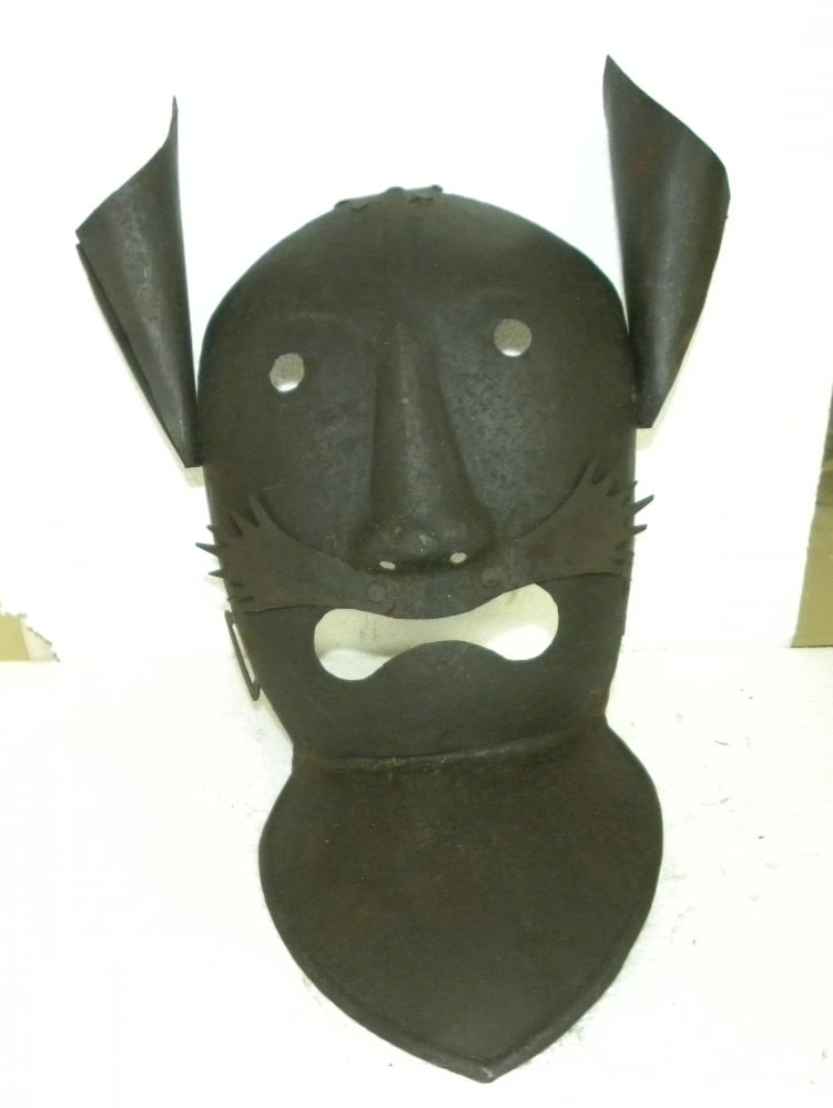 PUNISHMENT MASK 2 LONG EARS MUSTACHES STEEL (1 of 10)