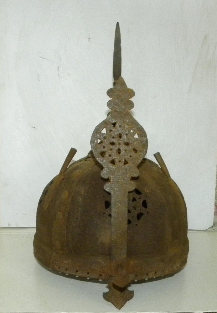 MUSEUM LEVEL PERSIAN STYLE WARRIOR HELMET GUARD ADJUSTABLE (1 of 13)