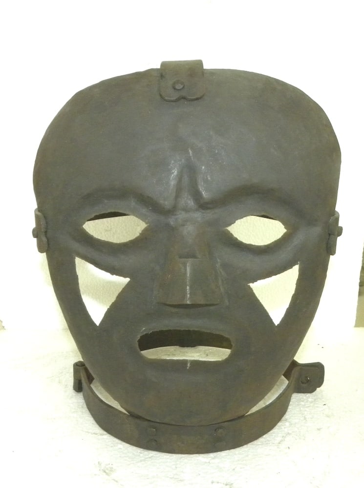 RARE PUNISHMENT MASK HAND FROGED DETAILED WORK STEEL (1 of 9)
