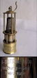 7019: Brass miner´s lamp. Football Germany vs Saar 1956