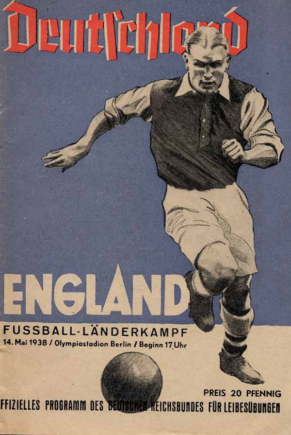 1251 Football Postcard 1938 England Vs Germany Jun 23 2007 Agon Sportsworld In Germany