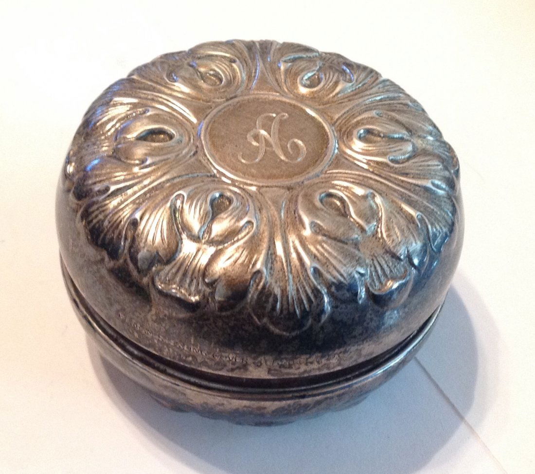 Estate vintage Sterling Gorham ornate yo-yo  (S) (1 of 4)