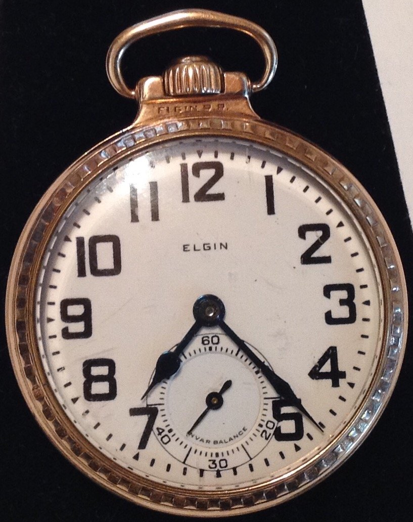 Estate Antique Elgin BW Raymond 16s pocket watch  (S) (1 of 6)