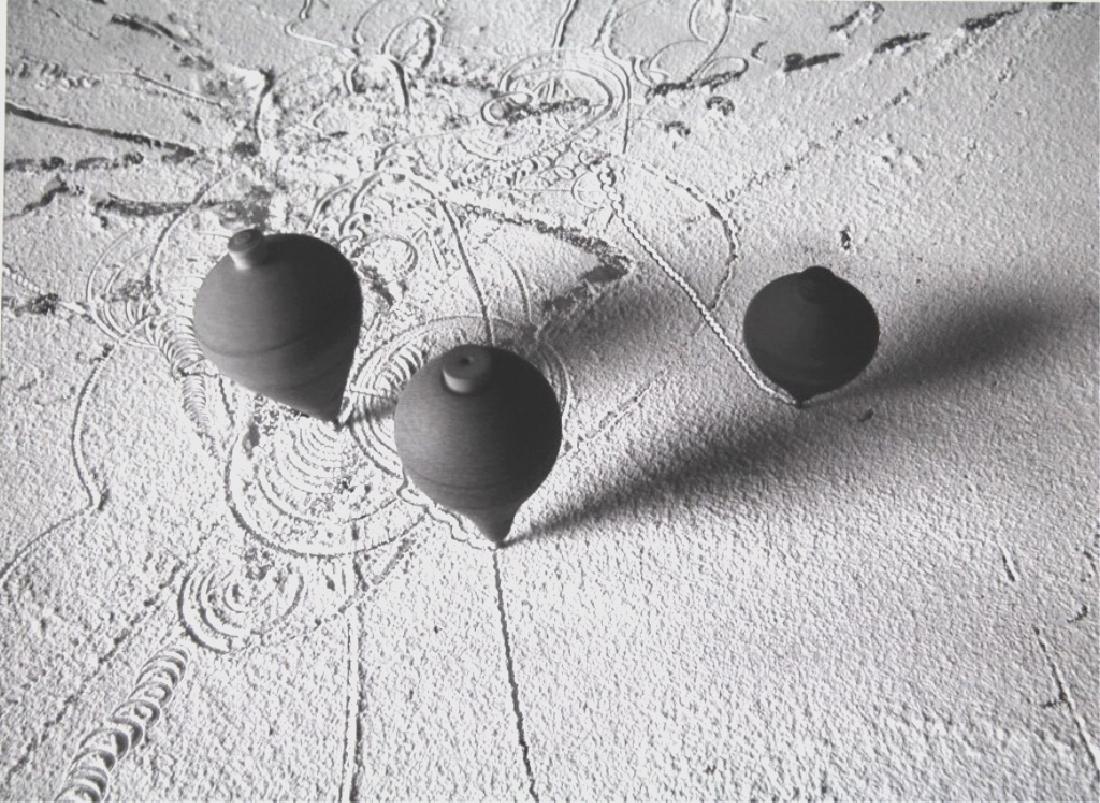 Miguel Angel Rios (born 1943): Estudios previos para videos , 2005, edition 1/5, First image in an edition of 5 total. Tops spinning in the sand. Bought from the June 2008 show in Buenos Aires, exhibition A Morir by Miguel Angel Ri