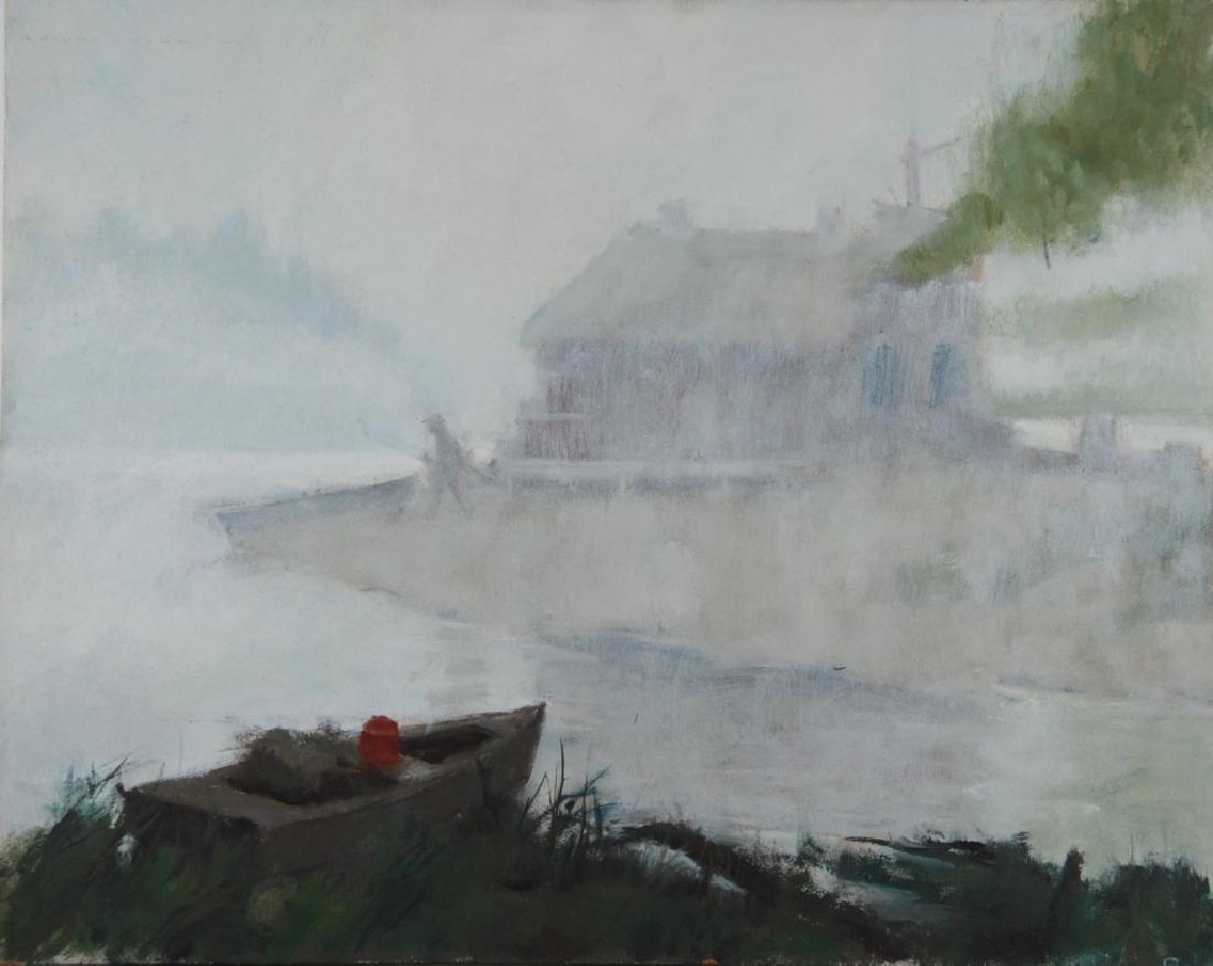 Harry Barton: Harry Barton (1908-2001). Medium: Oil on Masonite. Size:. Signature: