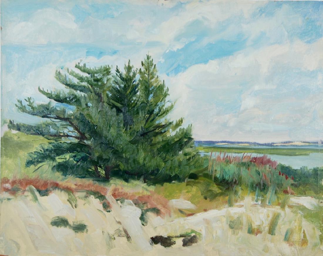 Harry Barton: Harry Barton. Shoreline. Shoreline, Estate stamp on verso Harry Lang Barton was active/lived in New York. Harry Barton is known for illustration-book.Harry was a member of the American Artists Profess