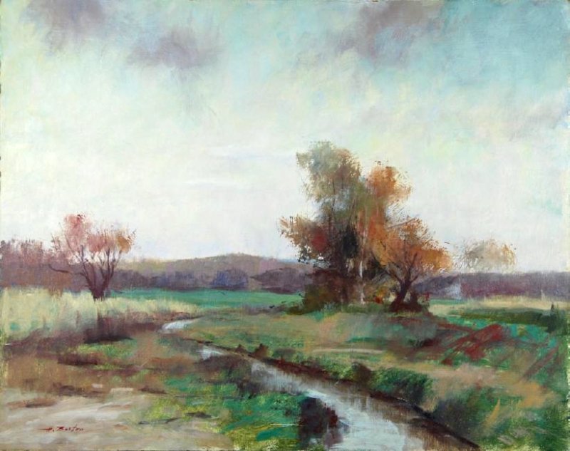 Harry Barton: Harry Barton. Stream through the Fields. Stream Though the Fields, SLL Estate Stamp on Verso Harry Lang Barton was active/lived in New York. Harry Barton is known for illustration-book.Harry was a mem