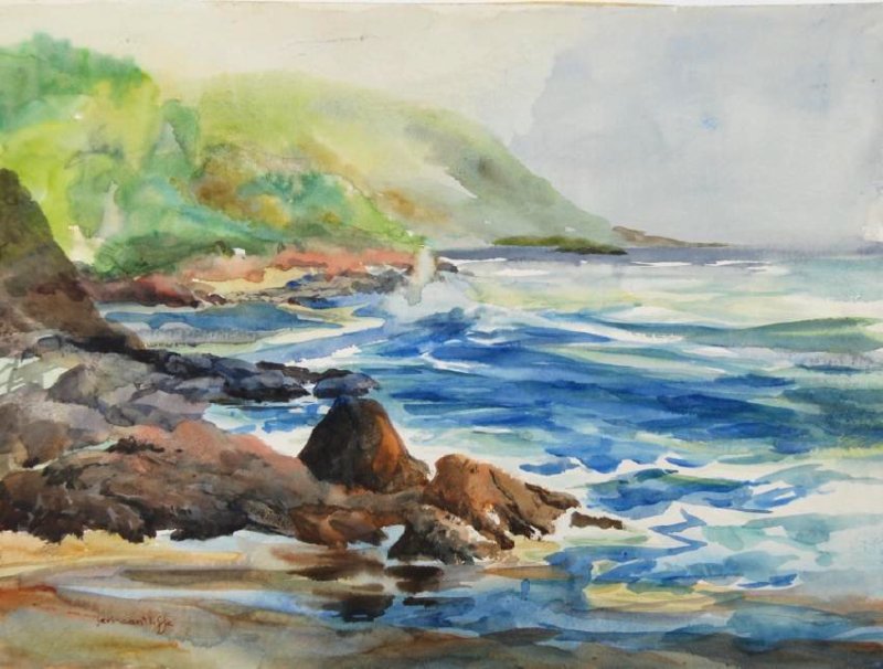 Jeri Cantliffe: Jeri Cantliffe. Coastline. Coastline not matted Jeri Miller Cantliffe is active/lives in Connecticut. Jeri Cantliffe is known for painting. She taught watercolor painting through her workshops at her 