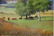 Countryside with cows and clouds - 2
