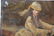 Woman, rowing with her dog and flower basket. - 5