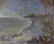 Moonlight and shoreline