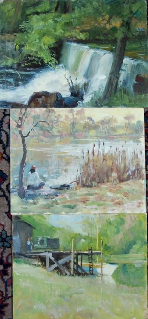 Harry Barton: Estate stamp on verso. Harry Lang Barton was active/lived in New York. Harry Barton is known for illustration-book.Harry was a member of the American Artists Professional League, the Salmagundi Club,