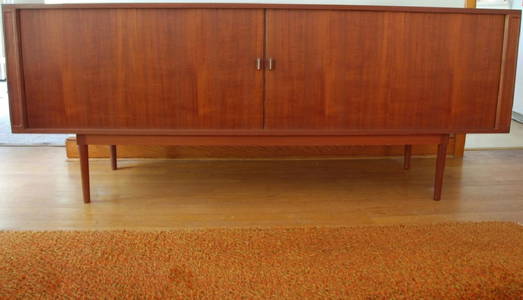 Jens H. Quistgaard Danish Tambour Credenza