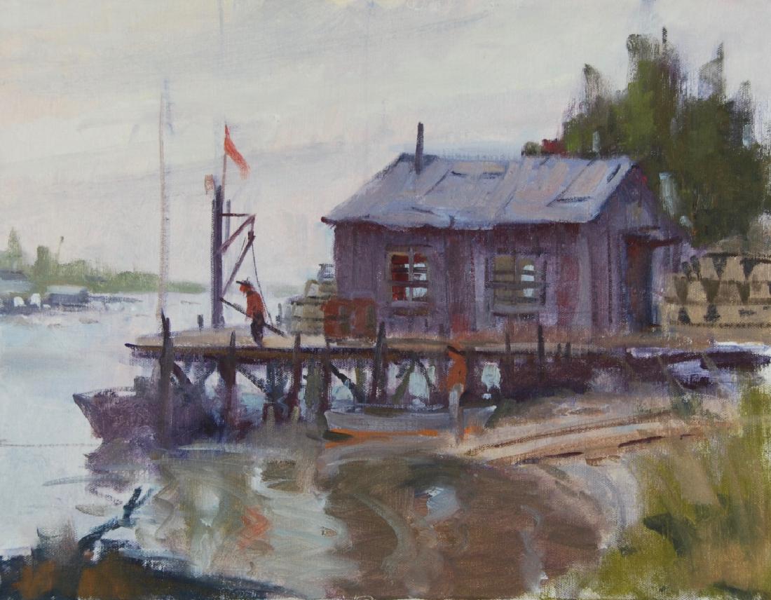 Harry Barton: Estate stamp on verso. Harry Lang Barton was active/lived in New York. Harry Barton is known for illustration-book.Harry was a member of the American Artists Professional League, the Salmagundi Club,