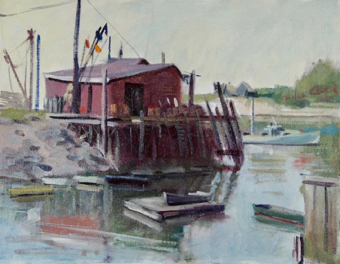 Harry Barton: Estate stamp on verso. Harry Lang Barton was active/lived in New York. Harry Barton is known for illustration-book.Harry was a member of the American Artists Professional League, the Salmagundi Club,