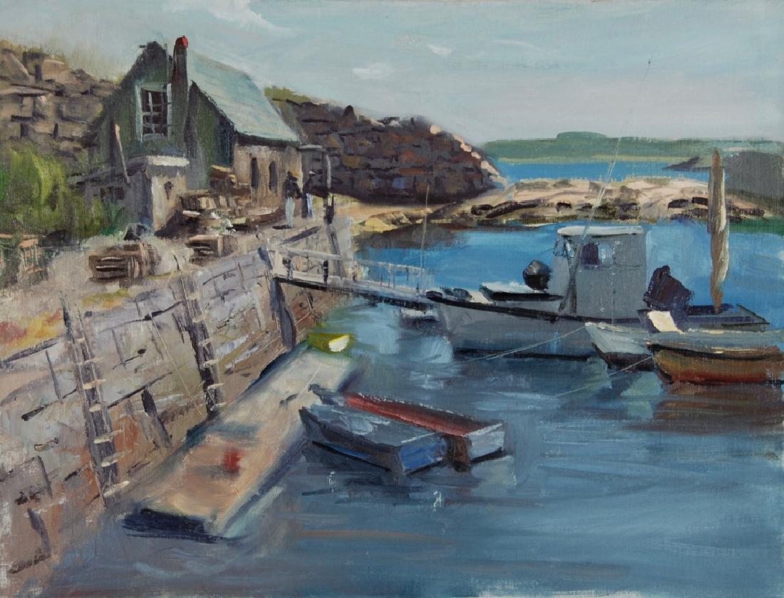 Harry Barton: Estate stamp on verso. Harry Lang Barton was active/lived in New York. Harry Barton is known for illustration-book.Harry was a member of the American Artists Professional League, the Salmagundi Club,