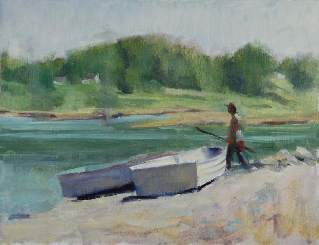 Harry Barton: Estate stamp on verso. Harry Lang Barton was active/lived in New York. Harry Barton is known for illustration-book.Harry was a member of the American Artists Professional League, the Salmagundi Club,